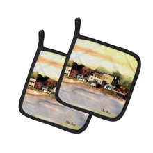 Load image into Gallery viewer, The Pass Pot Holders - Set of 2 Decorative Kitchen Helpers | Made in the USA 8121RPTHD