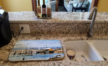 Load image into Gallery viewer, The Pass Bait Shop Dish Drying Mat – Absorbent, Artistic Kitchen Essentials 8129DDM