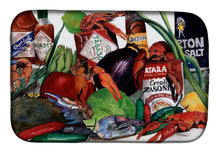 Load image into Gallery viewer, Louisiana Spices Dish Drying Mat – Absorbent, Artistic Kitchen Essentials 8131DDM