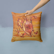 Load image into Gallery viewer, Crab  Throw Pillow - 14x14 Decorative Pillow – Art for Your Home &amp; Patio 8139PW1414