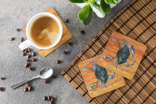 Load image into Gallery viewer, Crab Coasters - Set of 4 Lightweight Foam, Absorbent Drink Coasters
