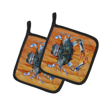 Load image into Gallery viewer, Crab Pot Holders - Set of 2 Decorative Kitchen Helpers | Made in the USA 8144PTHD