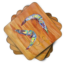 Load image into Gallery viewer, Shrimp Coasters - Set of 4 Lightweight Foam, Absorbent Drink Coasters