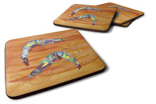 Load image into Gallery viewer, Shrimp Coasters - Set of 4 Lightweight Foam, Absorbent Drink Coasters