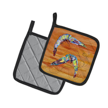 Load image into Gallery viewer, Shrimp Pot Holders - Set of 2 Decorative Kitchen Helpers | Made in the USA 8145PTHD