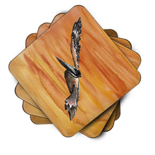 Load image into Gallery viewer, Bird - Pelican Coasters - Set of 4 Lightweight Foam, Absorbent Drink Coasters