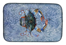 Load image into Gallery viewer, Crab Dish Drying Mat – Absorbent, Artistic Kitchen Essentials 8149DDM