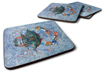 Load image into Gallery viewer, Crab Coasters - Set of 4 Lightweight Foam, Absorbent Drink Coasters