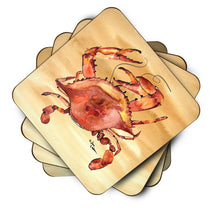 Load image into Gallery viewer, Crab Coasters - Set of 4 Lightweight Foam, Absorbent Drink Coasters