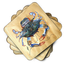 Load image into Gallery viewer, Crab Coasters - Set of 4 Lightweight Foam, Absorbent Drink Coasters