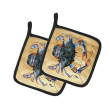 Load image into Gallery viewer, Crab Pot Holders - Set of 2 Decorative Kitchen Helpers | Made in the USA 8156PTHD