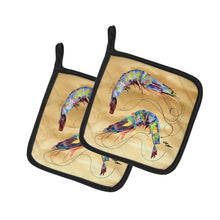 Load image into Gallery viewer, Shrimp Pot Holders - Set of 2 Decorative Kitchen Helpers | Made in the USA 8158PTHD