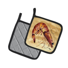 Load image into Gallery viewer, Shrimp Pot Holders - Set of 2 Decorative Kitchen Helpers | Made in the USA 8161PTHD