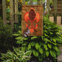 Load image into Gallery viewer, Thanksgiving Turkey Fleur de lis Garden Flag – Decorative Outdoor Yard Flag