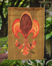 Load image into Gallery viewer, Thanksgiving Turkey Fleur de lis Garden Flag – Decorative Outdoor Yard Flag