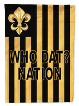 Load image into Gallery viewer, Black and Gold Fleur de lis Nation Garden Flag – Decorative Outdoor Yard Flag