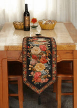 Load image into Gallery viewer, Tache Country Rustic Floral Midnight Awakening Table Runner (3089BL)
