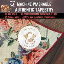 Load image into Gallery viewer, DaDa Bedding Set of 4-Pieces Vintage Romantic Roses Lovely Pink Floral Tapestry Placemats 13” x 19” (879)