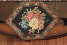Load image into Gallery viewer, Tache Country Rustic Floral Midnight Awakening Table Runner (3089BL)
