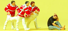 Load image into Gallery viewer, Preiser 10567 HO Scale Emergency -Paramedics w/Rescue Sheet &amp; Injured Person (4)