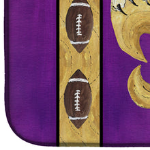 Load image into Gallery viewer, Tiger Football Fleur de lis Dish Drying Mat – Absorbent, Artistic Kitchen Essentials 8205DDM