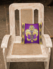 Load image into Gallery viewer, Tiger Football Fleur de lis Throw Pillow - 14x14 Decorative Pillow – Art for Your Home &amp; Patio 8205PW1414