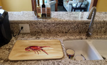 Load image into Gallery viewer, Crawfish Dish Drying Mat – Absorbent, Artistic Kitchen Essentials 8230DDM