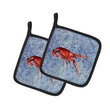 Load image into Gallery viewer, Crawfish Pot Holders - Set of 2 Decorative Kitchen Helpers | Made in the USA 8231PTHD