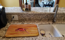 Load image into Gallery viewer, Crawfish Dish Drying Mat – Absorbent, Artistic Kitchen Essentials 8232DDM