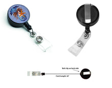 Load image into Gallery viewer, Mermaid  Retractable Badge Reel 8337BR