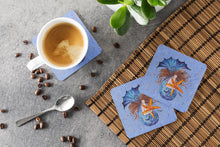 Load image into Gallery viewer, Mermaid Coasters - Set of 4 Lightweight Foam, Absorbent Drink Coasters
