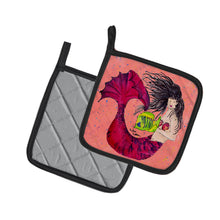 Load image into Gallery viewer, Mermaid Pot Holders - Set of 2 Decorative Kitchen Helpers | Made in the USA 8338PTHD