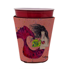 Load image into Gallery viewer, Mermaid Black Hair Mermaid Cup Hugger - Reusable Party Cup Sleeve with Personality