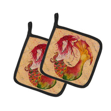 Load image into Gallery viewer, Mermaid Pot Holders - Set of 2 Decorative Kitchen Helpers | Made in the USA 8339PTHD