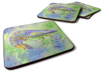Load image into Gallery viewer, Shrimp Coasters - Set of 4 Lightweight Foam, Absorbent Drink Coasters