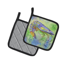 Load image into Gallery viewer, Shrimp Pot Holders - Set of 2 Decorative Kitchen Helpers | Made in the USA 8342PTHD