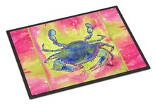 Load image into Gallery viewer, Bright Pink and Blue Crab  Doormat - 24x36 Decorative Floor Mat – Indoor/Outdoor Rug