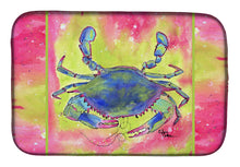 Load image into Gallery viewer, Crab Dish Drying Mat – Absorbent, Artistic Kitchen Essentials 8343DDM