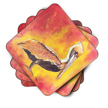 Load image into Gallery viewer, Bird - Pelican Coasters - Set of 4 Lightweight Foam, Absorbent Drink Coasters