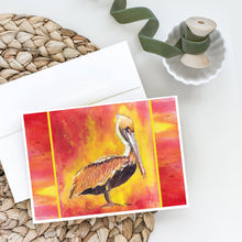 Load image into Gallery viewer, Brown Pelican Hot and Spicy Greeting Cards -  Blank Note Cards – 8-Pack of Artist-Designed Cards with Envelopes