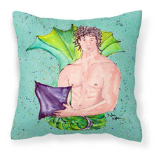 Load image into Gallery viewer, Merman Throw Pillow - 14x14 Decorative Pillow – Art for Your Home &amp; Patio 8345PW1414
