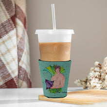 Load image into Gallery viewer, Merman Black Hair Merman Cup Hugger - Reusable Party Cup Sleeve with Personality