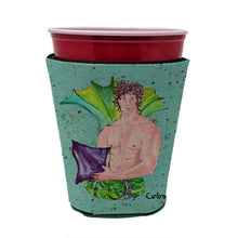 Load image into Gallery viewer, Merman Black Hair Merman Cup Hugger - Reusable Party Cup Sleeve with Personality