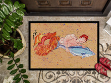Load image into Gallery viewer, Merman  Doormat - 24x36 Decorative Floor Mat – Indoor/Outdoor Rug