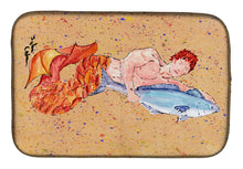 Load image into Gallery viewer, Merman Dish Drying Mat – Absorbent, Artistic Kitchen Essentials 8346DDM