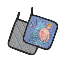 Load image into Gallery viewer, Merman Pot Holders - Set of 2 Decorative Kitchen Helpers | Made in the USA 8347PTHD