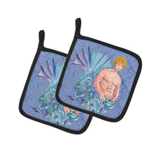 Load image into Gallery viewer, Merman Pot Holders - Set of 2 Decorative Kitchen Helpers | Made in the USA 8347PTHD