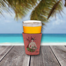 Load image into Gallery viewer, Merman Brunette Hair Merman Cup Hugger - Reusable Party Cup Sleeve with Personality