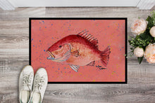 Load image into Gallery viewer, Strawberry Snapper Doormat - 24x36 Decorative Floor Mat – Indoor/Outdoor Rug