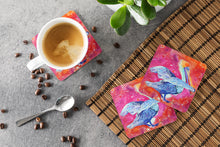 Load image into Gallery viewer, Bird - Pelican Coasters - Set of 4 Lightweight Foam, Absorbent Drink Coasters